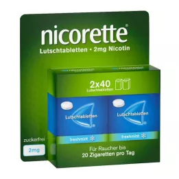 NICORETTE färskmint 2 mg pressade pastiller, 80 st