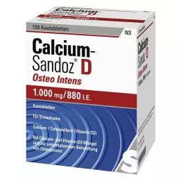 CALCIUM SANDOZ D Osteo intens tuggtabletter, 120 st
