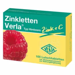 ZINKLETTEN Verla hallonpastiller, 100 st