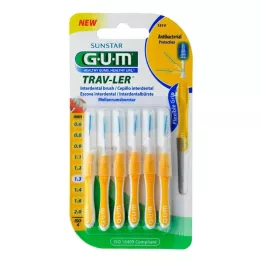 GUM Trav-ler Fir Yellow, 6 st