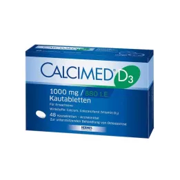 CALCIMED D3 1000 mg/880 I.E. tuggtabletter, 48 st