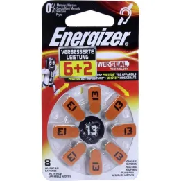 Energizer hörapparatbatteri 13, 8 st