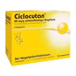 CICLOCUTAN 80 mg/g aktiv ingrediens nagellack, 6 g