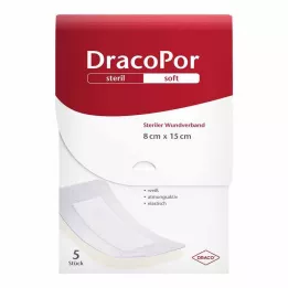 DRACOPOR Sårförband 8x15 cm steril, 5 st