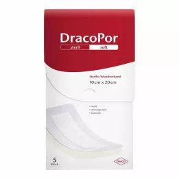DRACOPOR Sårförband 10x20 cm steril, 5 st
