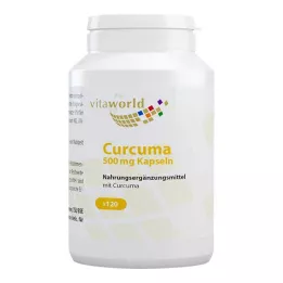 CURCUMA 500 mg kapslar, 120 st
