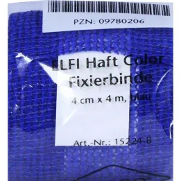 Dracoelfi haft färgfixeringsbandage 4mx4cm blå, 1 st