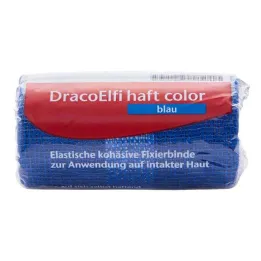 Dracoelfi haft färgfixeringsbandage 4mx6cm blå, 1 st