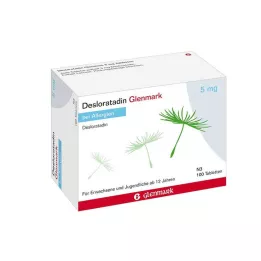DESLORATADIN Glenmark 5 mg tabletter, 100 st