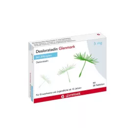 DESLORATADIN Glenmark 5 mg tabletter, 20 st