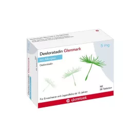 DESLORATADIN Glenmark 5 mg tabletter, 50 st