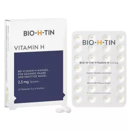 BIO-H-TIN Vitamin H 2,5 mg för 4 veckor tabletter, 28 st