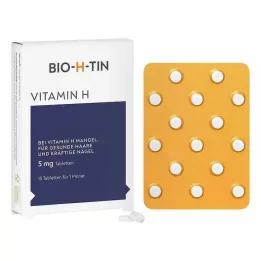 BIO-H-TIN Vitamin H 5 mg för 1 månad tabletter, 15 st