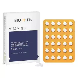 BIO-H-TIN Vitamin H 5 mg för 2 månader tabletter, 30 st