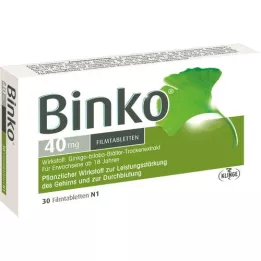 BINKO 40 mg filmbelagda tabletter, 30 st