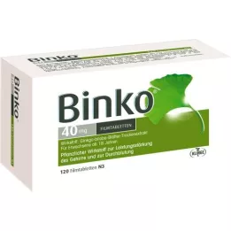 BINKO 40 mg filmbelagda tabletter, 120 st