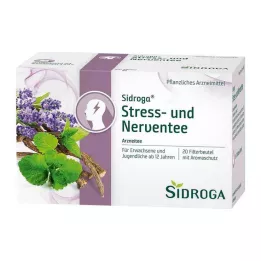 SIDROGA Stress- och nervtefilterpåsar, 20X2,0 g