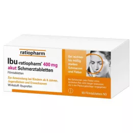 IBU-RATIOPHARM 400 mg akuta smärttabletter, filmdragerade tabletter, 50 st