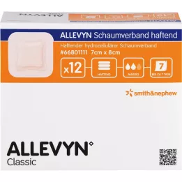 ALLEVYN skumförband 7x8 cm lim, 12 st