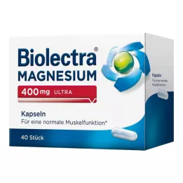 BIOLECTRA Magnesium 400 mg ultrakapslar, 40 st