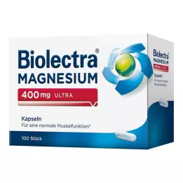 BIOLECTRA Magnesium 400 mg ultrakapslar, 100 st