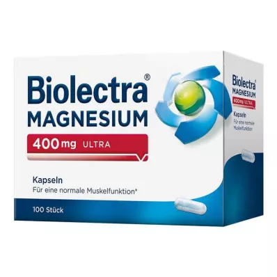 BIOLECTRA Magnesium 400 mg ultrakapslar, 100 st