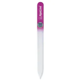 Apolin nagelfil glas 14 cm rosa, 1 st