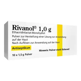 Rivanol 1,0 g pulver, 10 st
