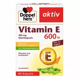 DOPPELHERZ Vitamin E 600 N mjuka kapslar, 80 st