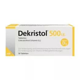 DEKRISTOL 500 IE tabletter, 50 st