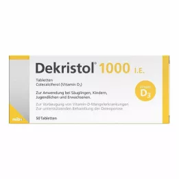 DEKRISTOL 1 000 IE tabletter, 50 st