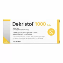 DEKRISTOL 1 000 IE tabletter, 100 st