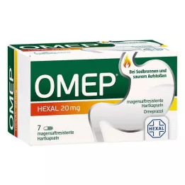 OMEP HEXAL 20 mg gastroresistenta hårda kapslar, 7 st