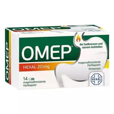 OMEP HEXAL 20 mg gastroresistenta hårda kapslar, 14 st