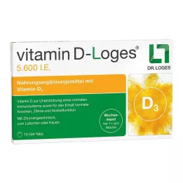 VITAMIN D-LOGES 5 600 IE veckotuggtabletter, 15 st