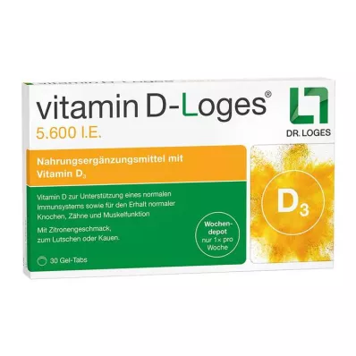 VITAMIN D-LOGES 5 600 IE veckotuggtabletter, 30 st