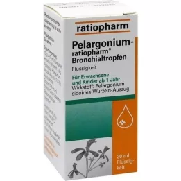 PELARGONIUM-RATIOPHARM Bronchial Drops, 20 ml