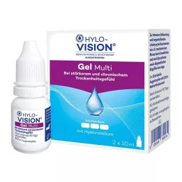 HYLO-VISION Gel multi ögondroppar, 2X10 ml