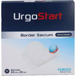 URGOSTART Border Sacrum 20x20 cm skum sårförband, 5 st