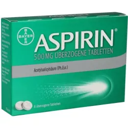 ASPIRIN 500 mg täckta tabletter, 8 st