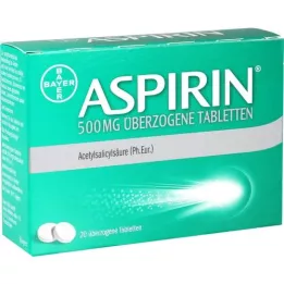 Aspirin 500 mg pläterade tabletter, 20 st