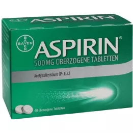 ASPIRIN 500 mg täckta tabletter, 40 st