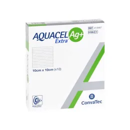 Aquacel Ag + Extra 10x10 cm kompresser, 10 st