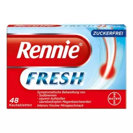 RENNIE FRESH Tuggtabletter, 48 st