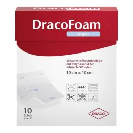 Dracofoam Infection Foam Wound Cover 20x20cm, 10 st