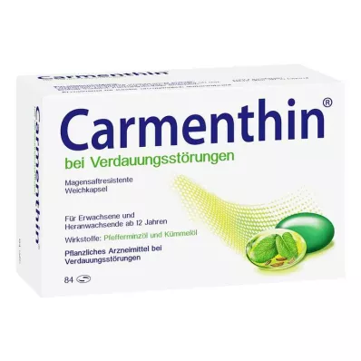 CARMENTHIN för matsmältningsbesvär msr.Mjuka kapslar, 84 st