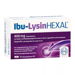 IBU-LYSINHEXAL Filmdragerade tabletter, 50 st