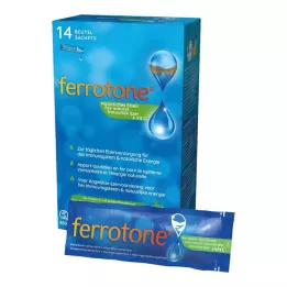 FERROTONE Stryk med äppelkoncentrat och C-vitaminflaska, 14x25 ml