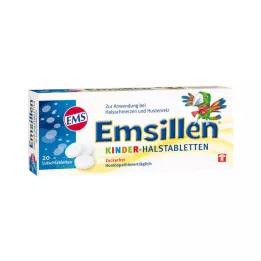 EMSILLEN Barns halstabletter Vanilj, 20 st