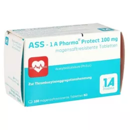 ASS-1A Pharma Protect 100 mg magsäcksresistenta tabletter, 100 st